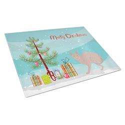 Don Sphynx No.3 Cat Merry Christmas Glass Cutting Board - Large