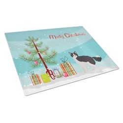 La Perm No.1 Cat Merry Christmas Glass Cutting Board - Large