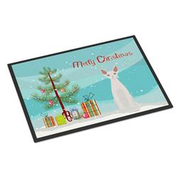 24 x 36 in. Devon Rex No.2 Cat Merry Christmas Indoor or Outdoor Mat