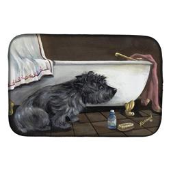 Picture of Carolines Treasures PPP3250DDM 14 x 21 in. Cairn Terrier Bath Time Dish Drying Mat