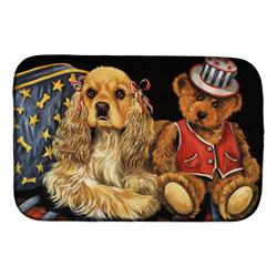 Picture of Carolines Treasures PPP3256DDM 14 x 21 in. Cocker Spaniel Annie & Henri Dish Drying Mat