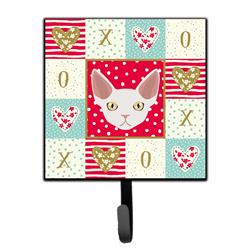 4.25 x 1 x 7 in. Devon Rex Cat Love Leash or Key Holder