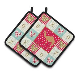 CK5244PTHD 7.5 x 7.5 in. Arabian Camel Dromedary Love Pair of Pot Holders