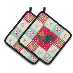 CK5263PTHD 7.5 x 7.5 in. Dutch Bantam Chicken Love Pair of Pot Holders