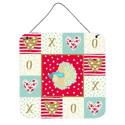 6 x 6 in. Elephant Ear Betta Love Wall or Door Hanging Prints