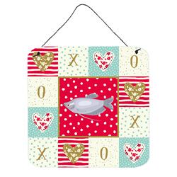 6 x 6 in. Moonlight Gourami Love Wall or Door Hanging Prints