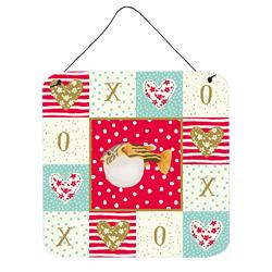 6 x 6 in. Puffer Fish Love Wall or Door Hanging Prints
