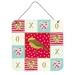 6 x 6 in. Lizard Canary Love Wall or Door Hanging Prints