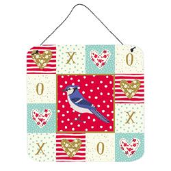 6 x 6 in. Jay Bird Love Wall or Door Hanging Prints