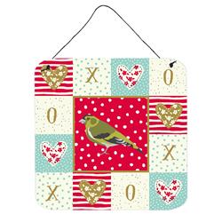 6 x 6 in. Siskin Love Wall or Door Hanging Prints