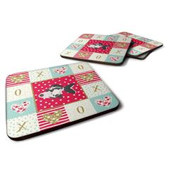 CK5480FC 3.5 x 3.5 in. Telescope Eye Goldfish Love Foam Coaster - Set of 4