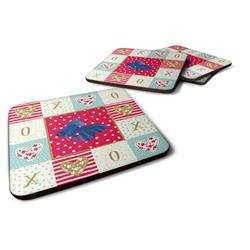 CK5481FC 3.5 x 3.5 in. Veiltail Goldfish Love Foam Coaster - Set of 4
