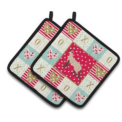 CK5586PTHD 7.5 x 7.5 in. Colorpoint Longhair No.3 Cat Love Pair of Pot Holders