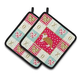 CK5614PTHD 7.5 x 7.5 in. Exotic Shorthair No.1 Cat Love Pair of Pot Holders