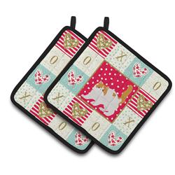CK5617PTHD 7.5 x 7.5 in. Exotic Shorthair No.4 Cat Love Pair of Pot Holders