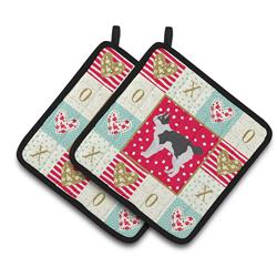 CK5627PTHD 7.5 x 7.5 in. Japanese Bobtail Cat Love Pair of Pot Holders