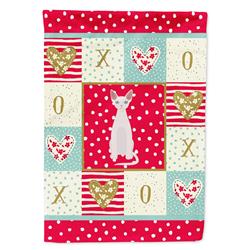 28 x 0.01 x 40 in. Devon Rex No.2 Cat Love Canvas House Flag
