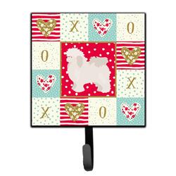 4.25 x 1 x 7 in. Bolognese Love Leash or Key Holder