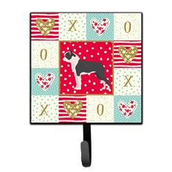 4.25 x 1 x 7 in. Boston Terrier Love Leash or Key Holder