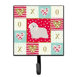 4.25 x 1 x 7 in. Coton De Tulear No.2 Love Leash or Key Holder