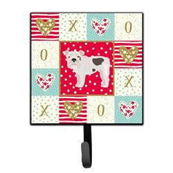 Picture of Carolines Treasures CK5831SH4 4.25 x 1 x 7 in. English Bulldog No.2 Love Leash or Key Holder