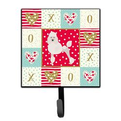 Picture of Carolines Treasures CK5880SH4 4.25 x 1 x 7 in. Poodle Love Leash or Key Holder