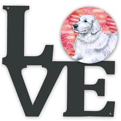 Picture of Carolines Treasures BB9762WALV 11.5 x 11.75 in. Maremma Sheepdog Love Metal Artwork Wall Decor