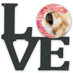 11.5 x 11.75 in. Pekingese Love Metal Artwork Wall Decor