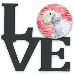 Picture of Carolines Treasures BB9771WALV 11.5 x 11.75 in. Sealyham Terrier Love Metal Artwork Wall Decor