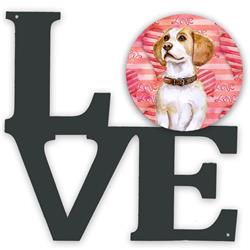 Picture of Carolines Treasures BB9773WALV 11.5 x 11.75 in. Beagle Love Metal Artwork Wall Decor