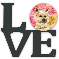 11.5 x 11.75 in. Cairn Terrier Love Metal Artwork Wall Decor