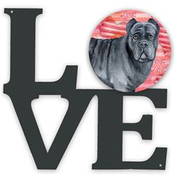 Picture of Carolines Treasures BB9781WALV 11.5 x 11.75 in. Cane Corso Love Metal Artwork Wall Decor
