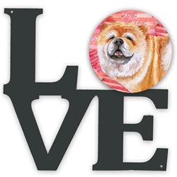 11.5 x 11.75 in. Chow Chow Love Metal Artwork Wall Decor