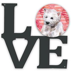 11.5 x 11.75 in. Westie Love Metal Artwork Wall Decor
