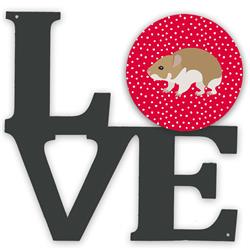 11.5 x 11.75 in. Turkish Hamster Love Metal Artwork Wall Decor