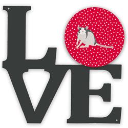 11.5 x 11.75 in. Husky Rat Love Metal Artwork Wall Decor