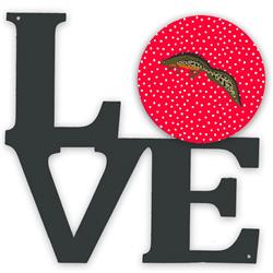 11.5 x 11.75 in. Newt Metal Artwork Love Wall Decor