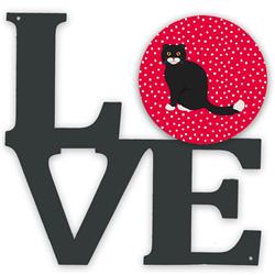 11.5 x 11.75 in. Foldex Exotic Fold No.2 Cat Love Metal Artwork Wall Decor