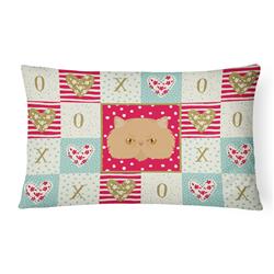 12 x 3 x 16 in. Persian Modern Cat Love Canvas Fabric Decorative Pillow