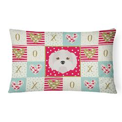 12 x 3 x 16 in. Kyi-Leo Love Canvas Fabric Decorative Pillow