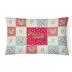 12 x 3 x 16 in. Mule Love Canvas Fabric Decorative Pillow