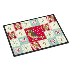 Picture of Carolines Treasures CK5508JMAT 24 x 36 in. Spanish Canary Love Indoor or Outdoor Mat