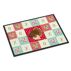 Picture of Carolines Treasures CK5417MAT 18 x 27 in. French Turkey Dindon Love Indoor or Outdoor Mat
