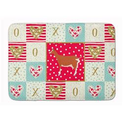 19 x 27 in. Toggenburger Goat Love Machine Washable Memory Foam Mat