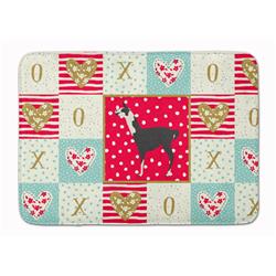 19 x 27 in. Llama Q Ara Love Machine Washable Memory Foam Mat