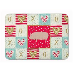 19 x 27 in. Welsh Pig Love Machine Washable Memory Foam Mat