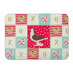 19 x 27 in. Large Pigeon Love Machine Washable Memory Foam Mat