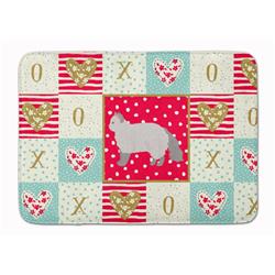 19 x 27 in. Selkirk Rex No.2 Cat Love Machine Washable Memory Foam Mat