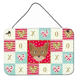 CK5086DS812 8 x 12 in. Australian Mist Cat Love Wall or Door Hanging Prints