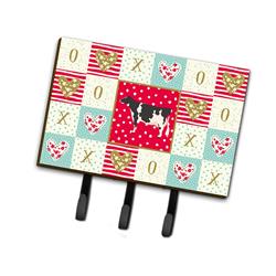 6 x 2 x 9 in. Holstein Cow Love Leash or Key Holder